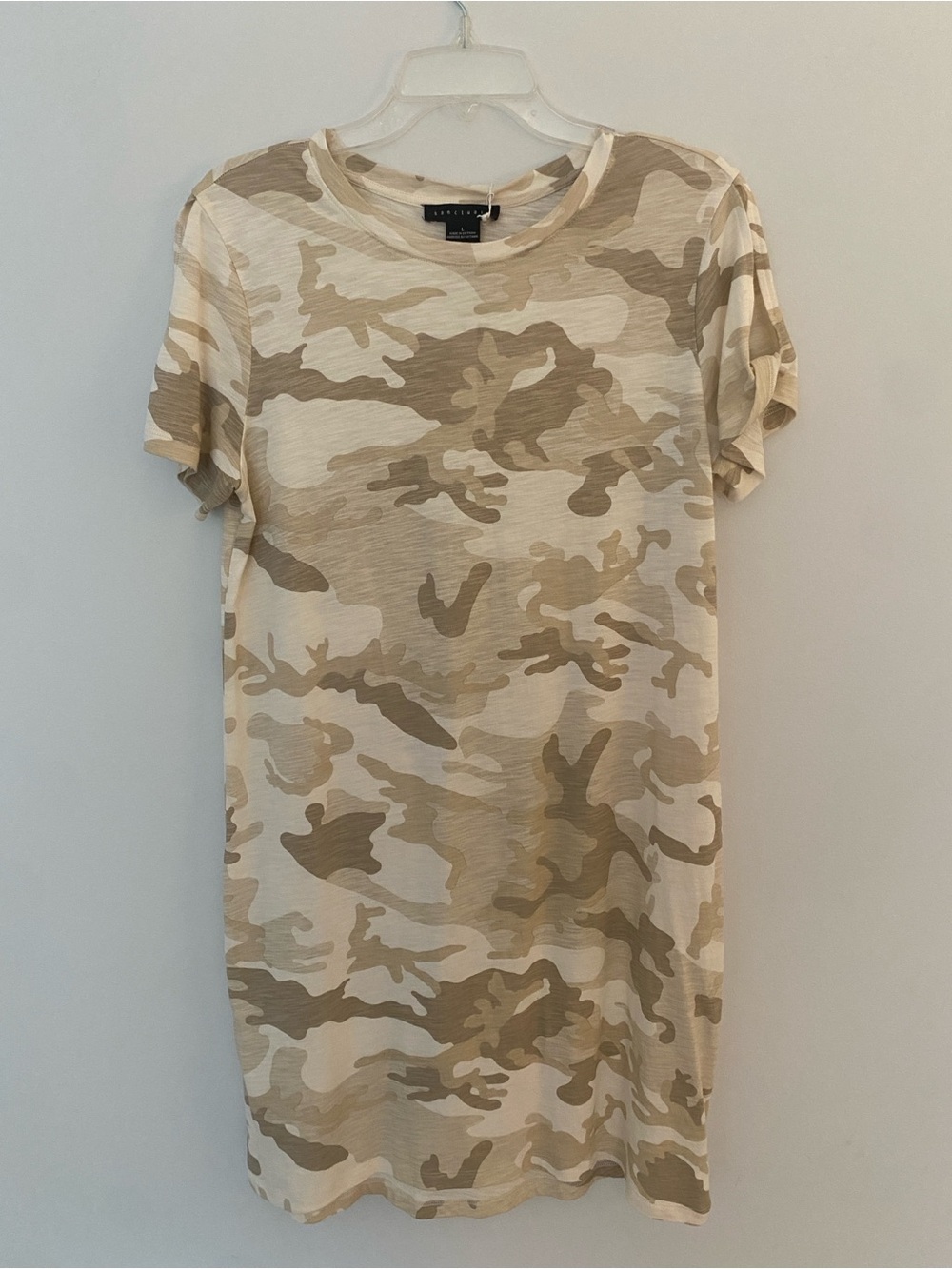 NWT Sanctuary Sand Dune Camo Tee Dress Size Large